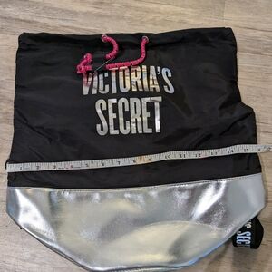 Victoria's Secret Black Tote with Silver Accents